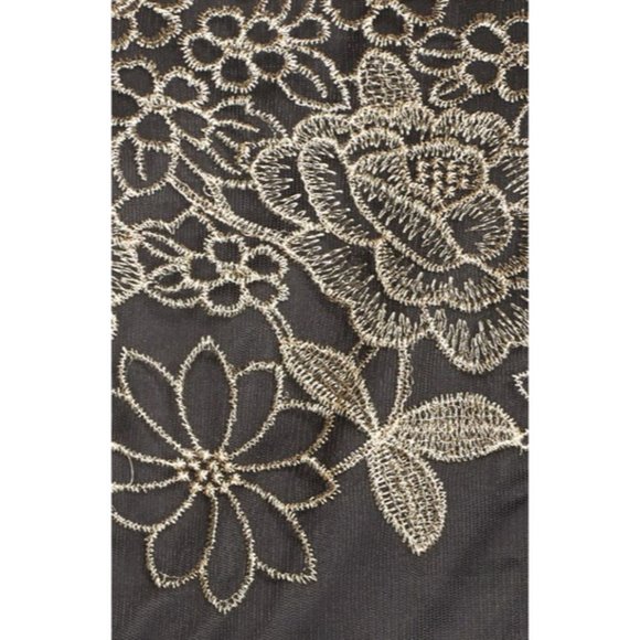 Tahari ASL Navy/Gold Dress Size 14 - Picture 3 of 8